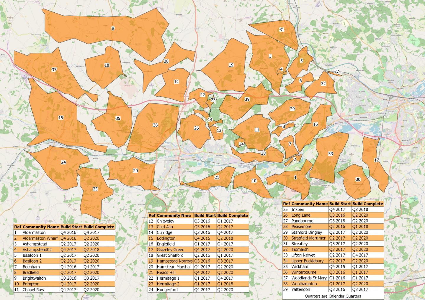 West Berkshire Map