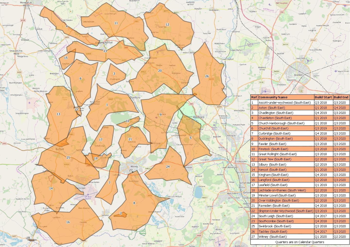 Coverage Area Map BDUK West Oxfordshire